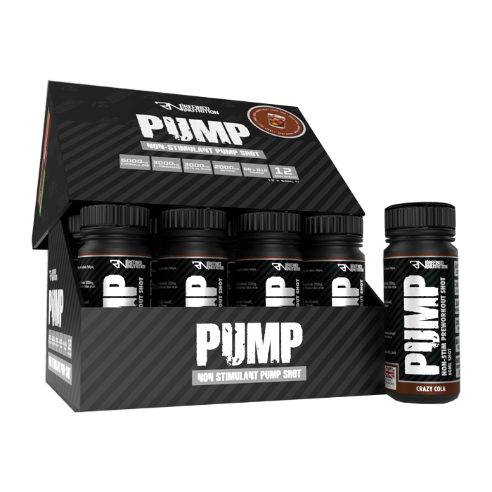 Pump Non Stim Pre-Workout Shots Box (12 x 60ml)