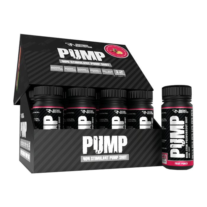 Pump Non Stim Pre-Workout Shots Box (12 x 60ml)